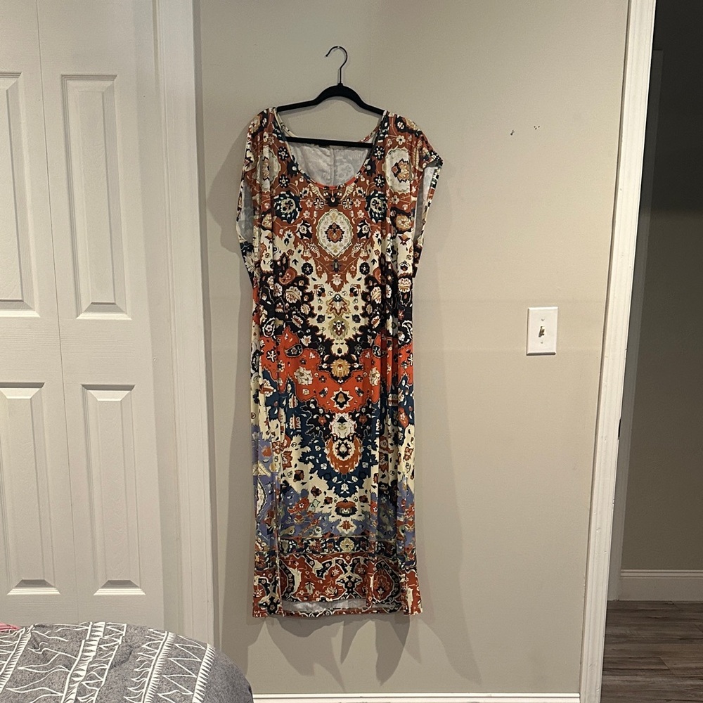 Elegant Multicolor Maxi Dress